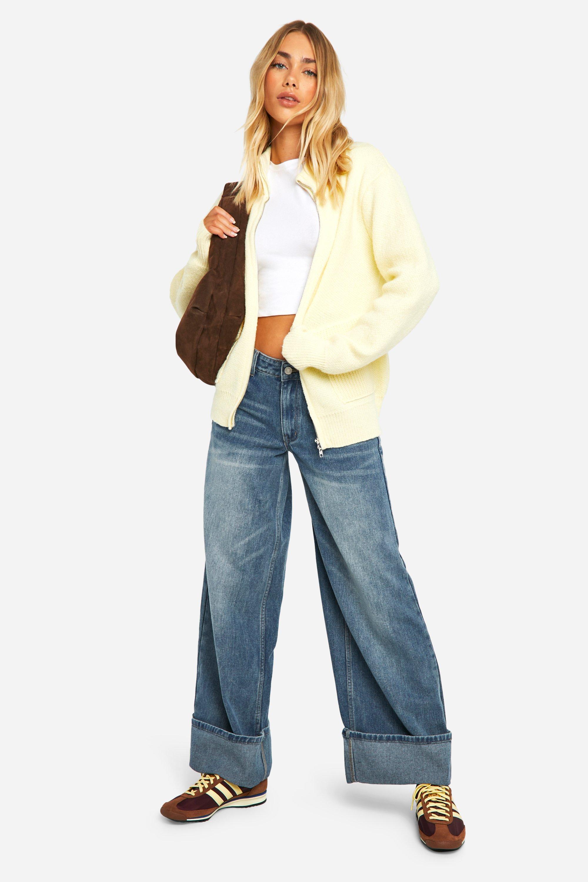 Cuffed jeans womens uk sale